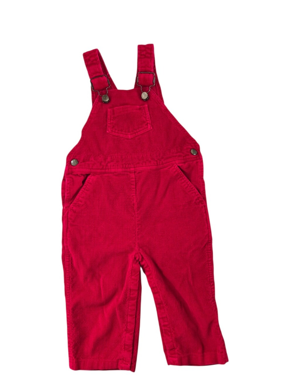 Vintage 1990s Y2k Red Corduroy Overalls
